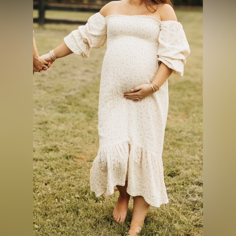 Linen Maternity Dress